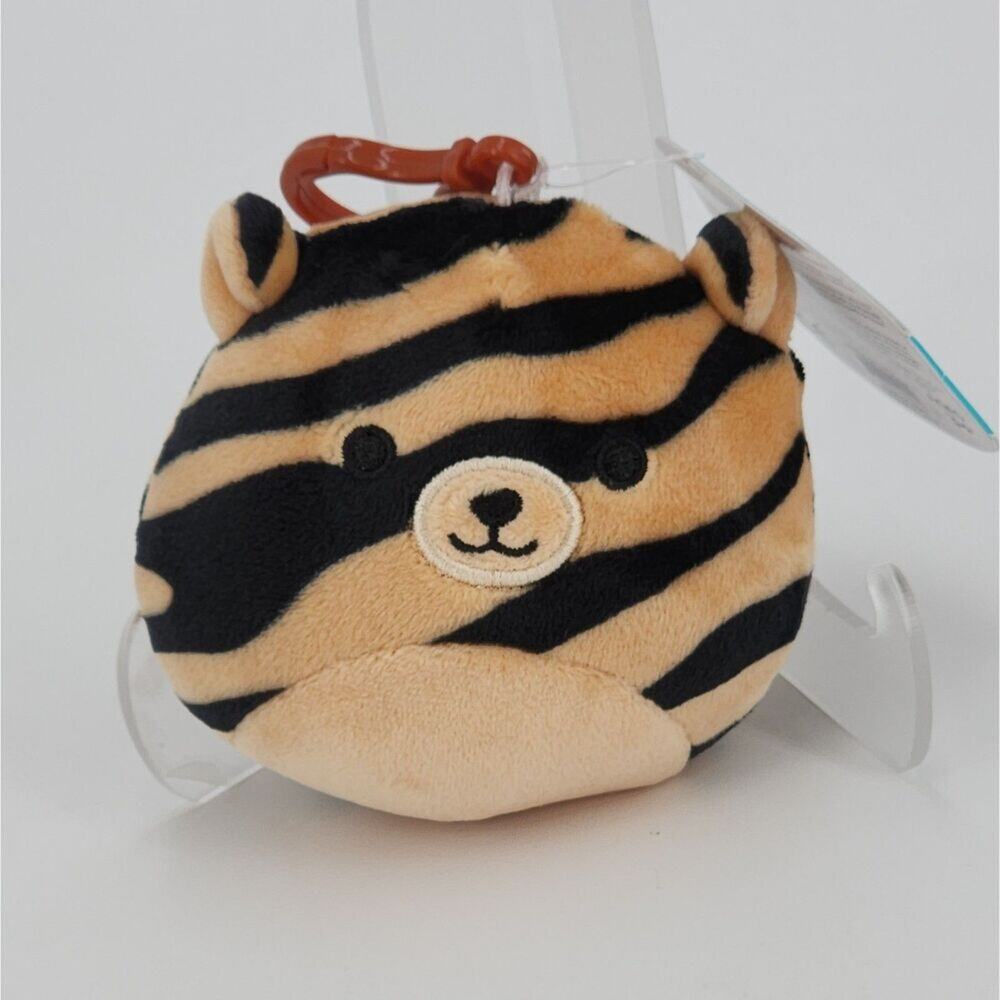 Squishmallows Tina the Tiger 3.5" Clip On with Tag